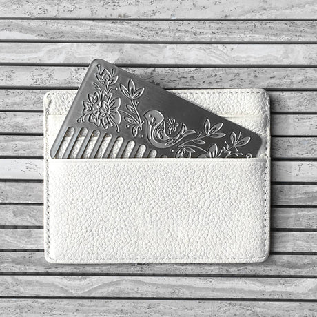 Otomi Mirror Silver Go-Comb | Metal Wallet-Sized Comb