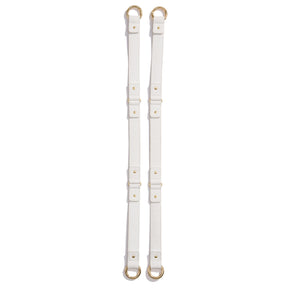 White Croc Handles w/ Gold Hardware (7611631110)