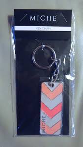 Pink Chevron Keychain (2168127619145)