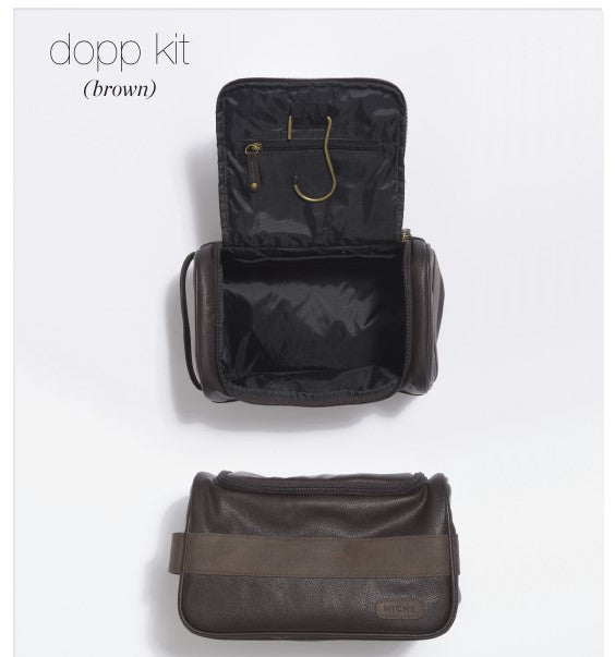Men's Brown Dopp Kit (7514358598)